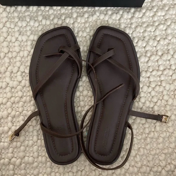 A.Emery Lucia Sandals Walnut - Picture 3 of 9